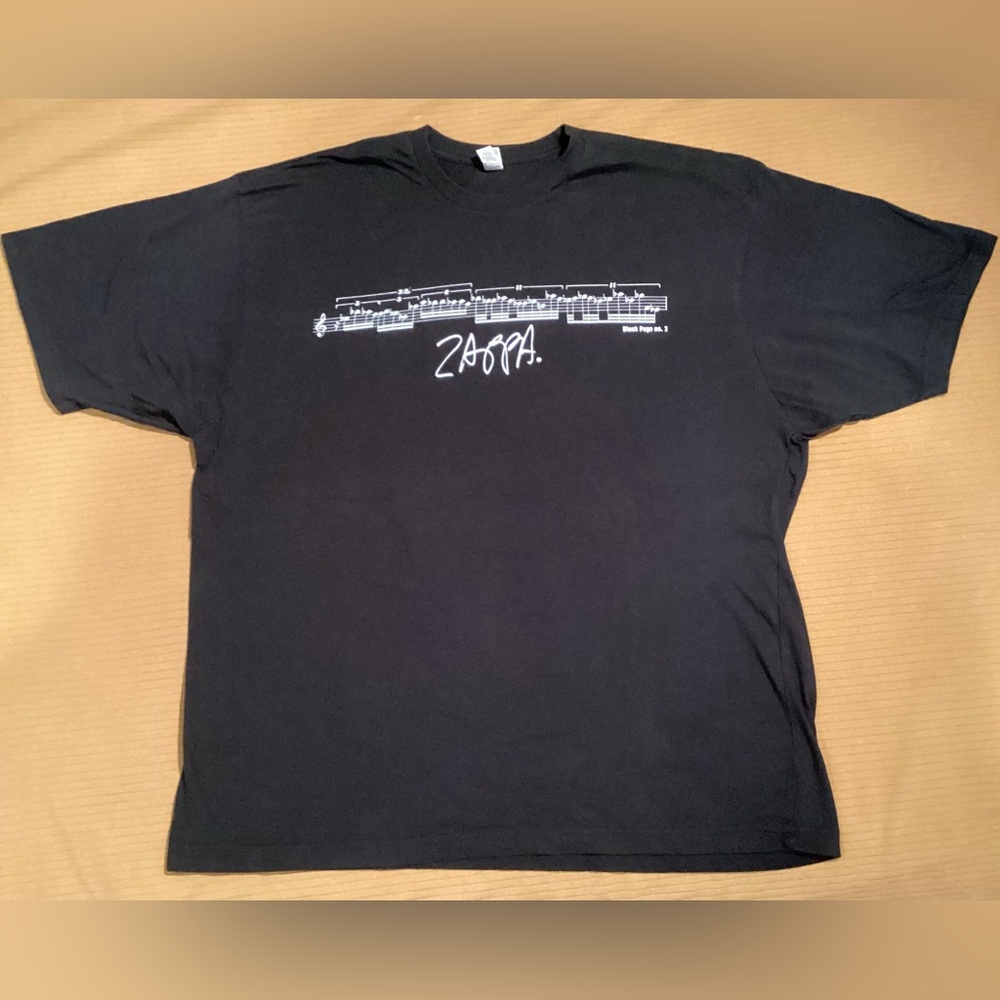 Frank Zappa Concert T-shirt Anvil “The Black Page No. 2”